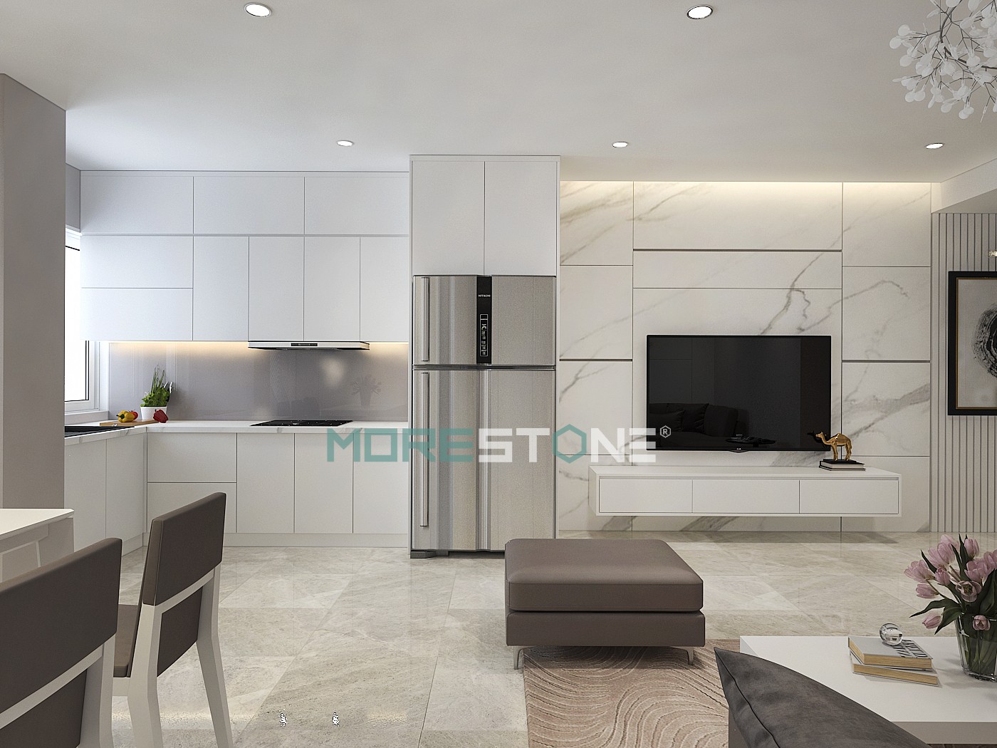 10 mẫu đá vách tivi đẹp và sang trọng